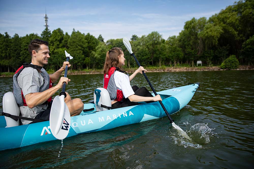 Каяк надувной двухместный с веслами AQUA MARINA Betta-412 13'6" S21S — изображение 21