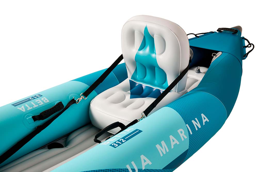 Каяк надувной одноместный с веслом Aqua Marina Betta-312 S22 Max65 — изображение 7