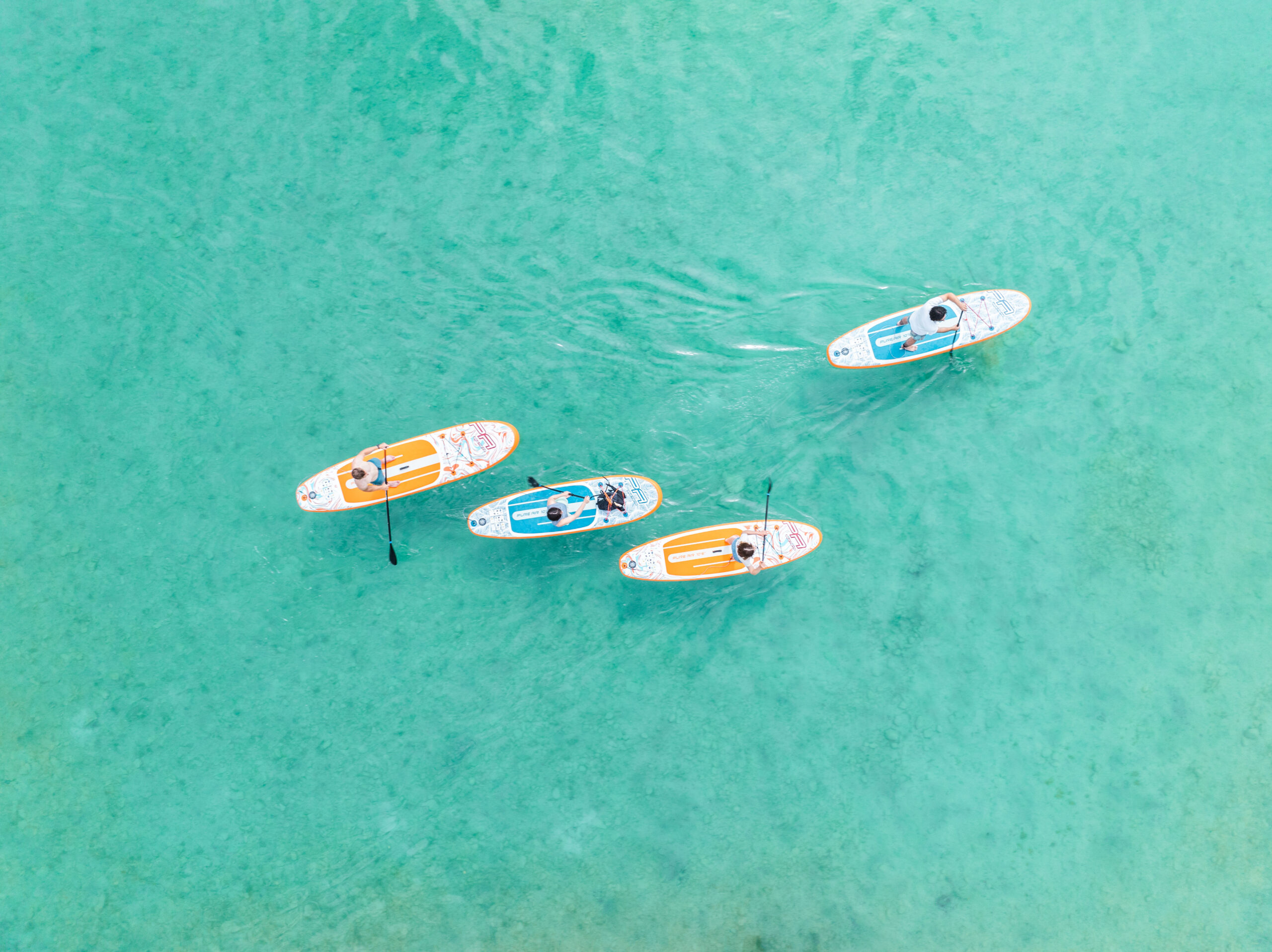 SUP-доска надувная с веслом Pure Air Coast 12'0" (Orange) S261 — изображение 3