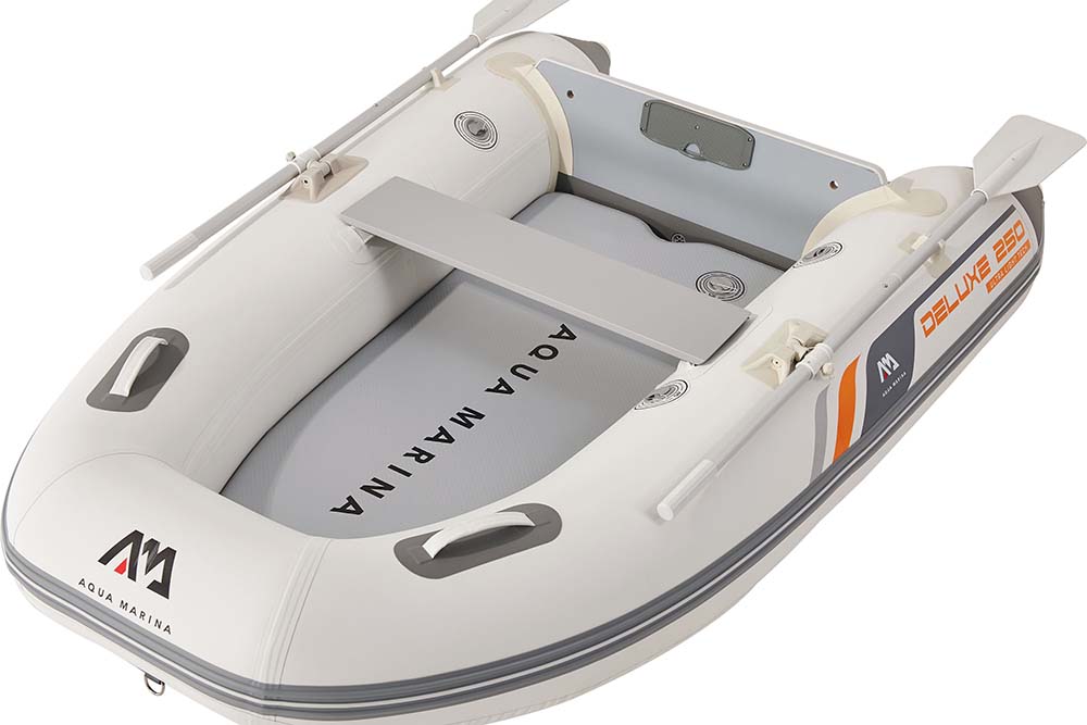 Лодка ПВХ с транцем под мотор Aqua Marina DELUXE U-TYPE Yacht Tender 2.5m with DWF Air Deck — изображение 6