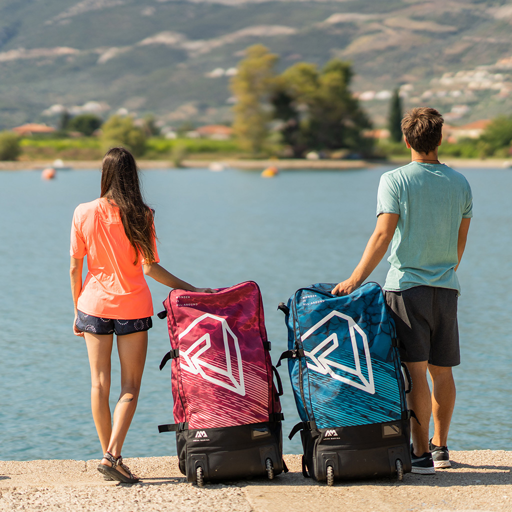 Сумка-рюкзак на колесах Aqua Marina Premium Luggage Bag (Raspberry 90L) S23 (90L) S2614 — изображение 5