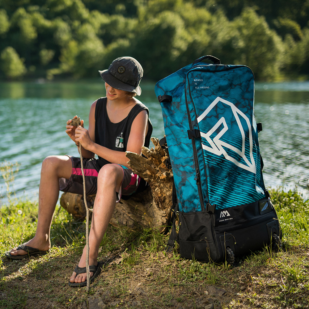 Сумка-рюкзак на колесах Aqua Marina Premium Luggage Bag 90L Blueberry S22 (90L) Race23 — изображение 2