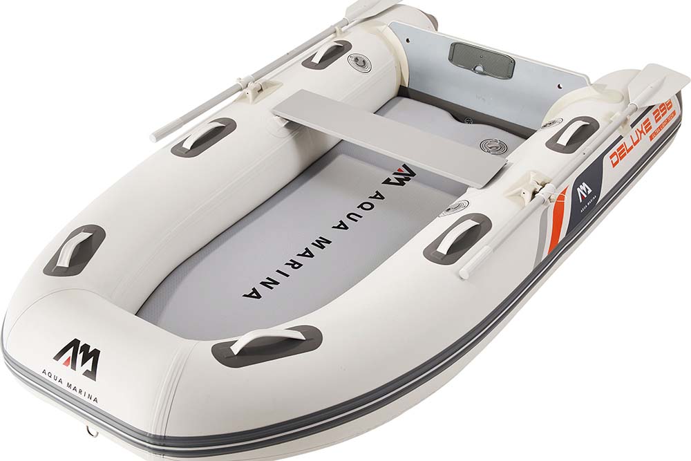 Лодка ПВХ с транцем под мотор Aqua Marina DELUXE U-TYPE Yacht Tender 2.98m with DWF Air Deck — изображение 9