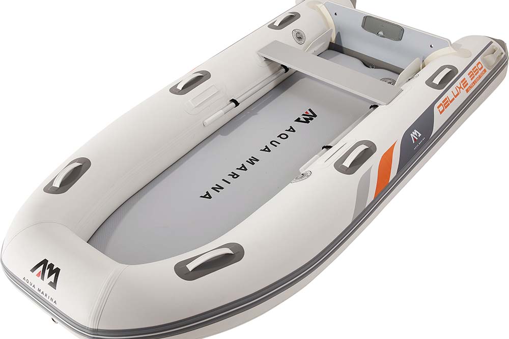 Лодка ПВХ с транцем под мотор Aqua Marina DELUXE U-TYPE Yacht Tender 3.5m with DWF Air Deck — изображение 10