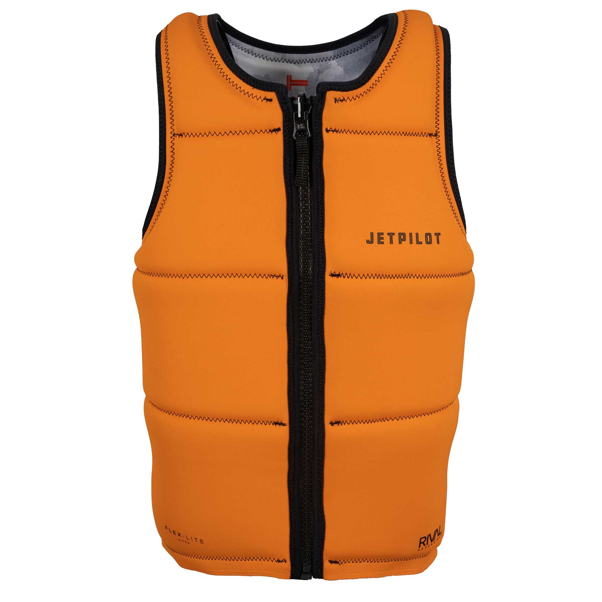 Спасательный жилет неопрен мужской Jetpilot Rival Reversible FE Neo black/orange S23 Race59 — изображение 3