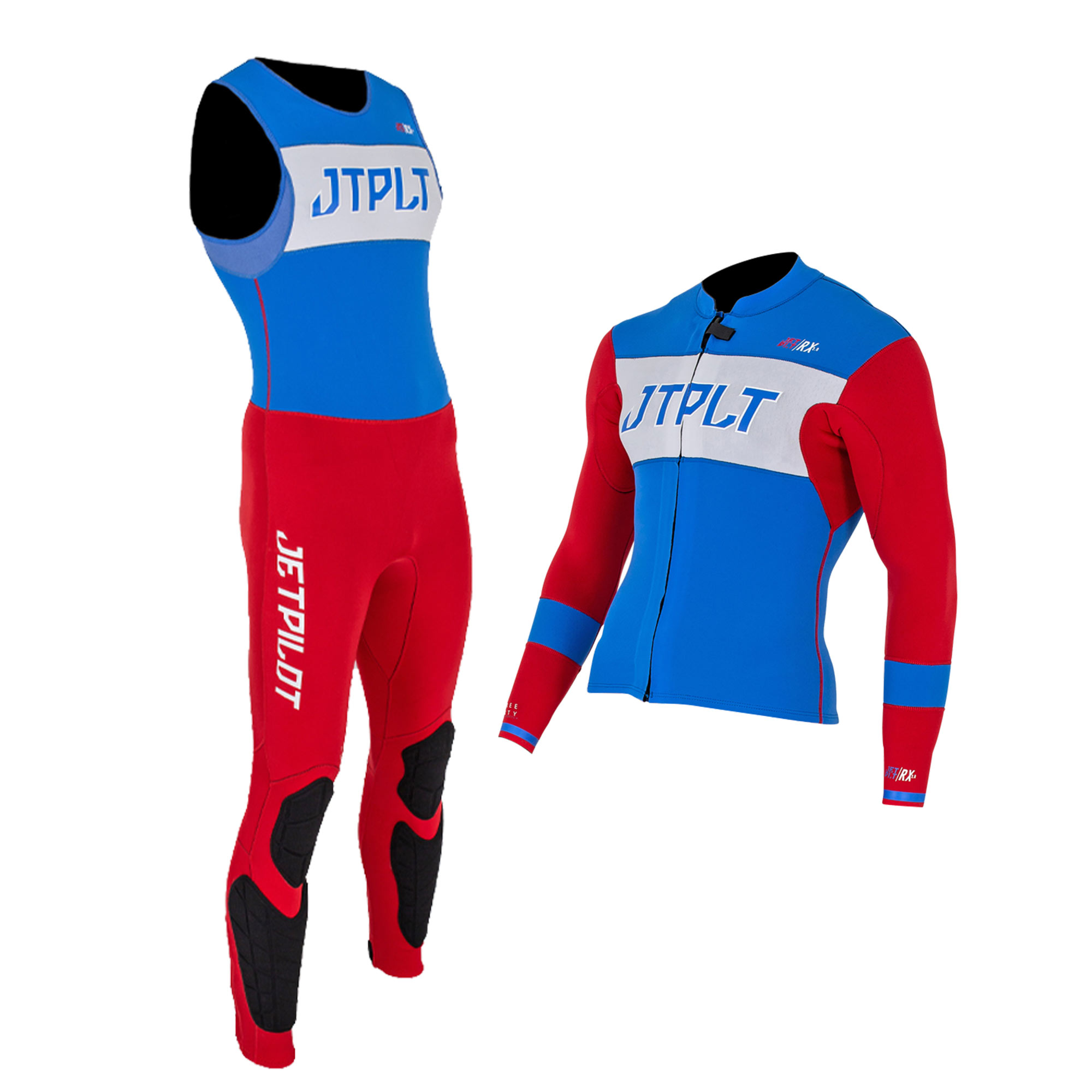 Гидрокостюм муж. длинный без рукавов+гидрокуртка на молнии JP RX Race John&Jacket red/white S23 Air44 — изображение 5