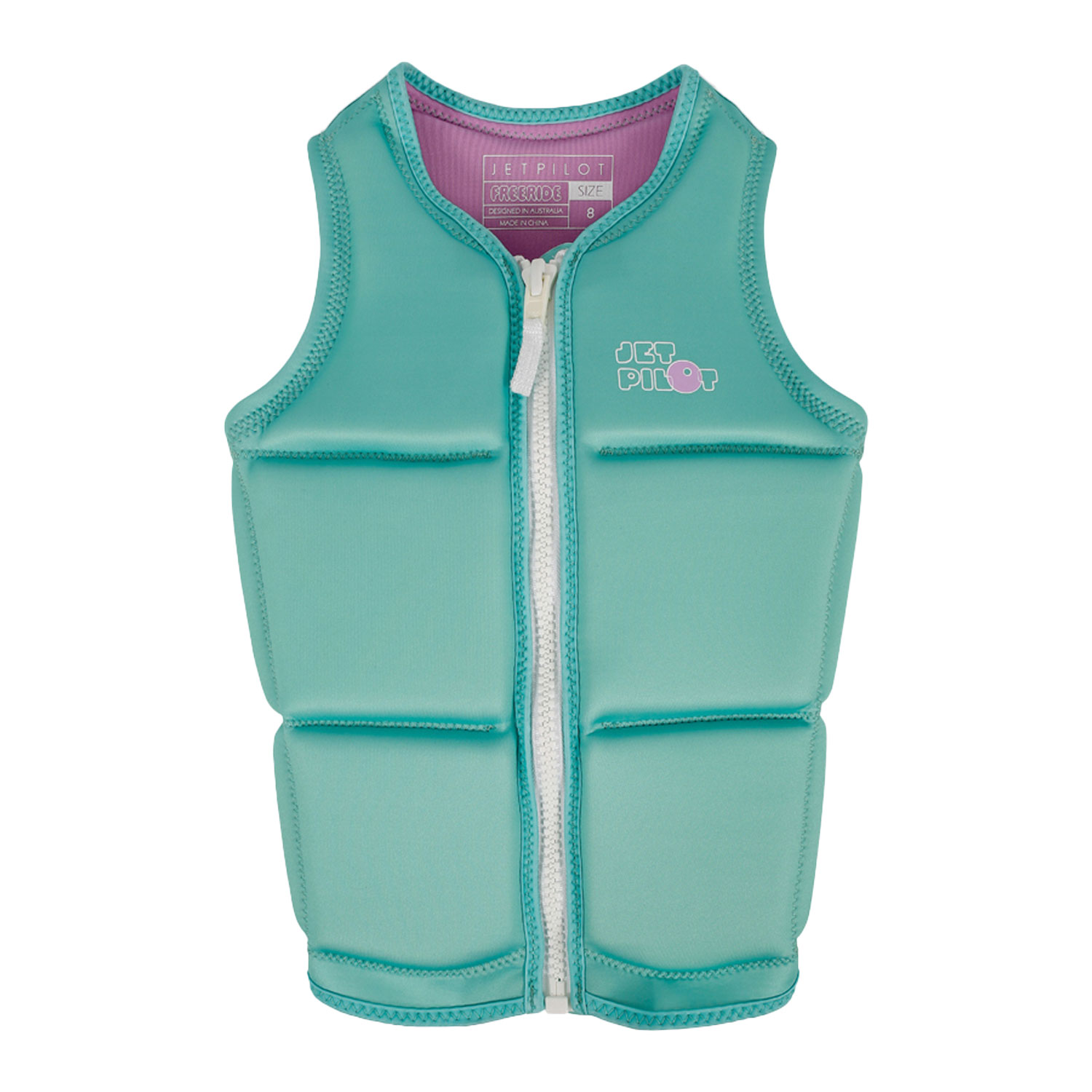 Спасательный жилет неопрен детский Jetpilot FREERIDE GIRLS ECO VEST Teal (2602602, 140cm) Pro39