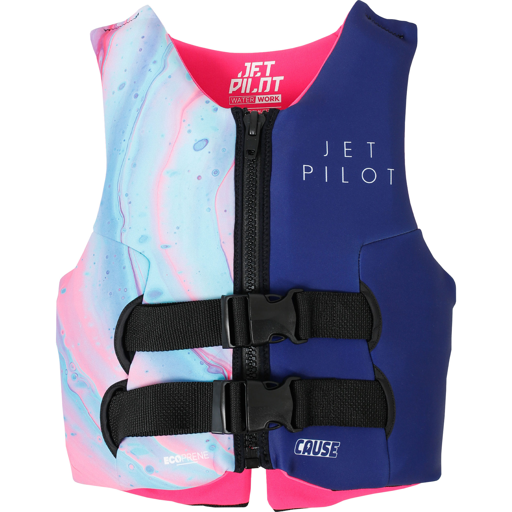 Спасательный жилет для гидроцикла неопрен детский Jetpilot GIRLS CAUSE ECO VEST FAIRY FLOSS (2504602, 140cm - 152cm) Max113