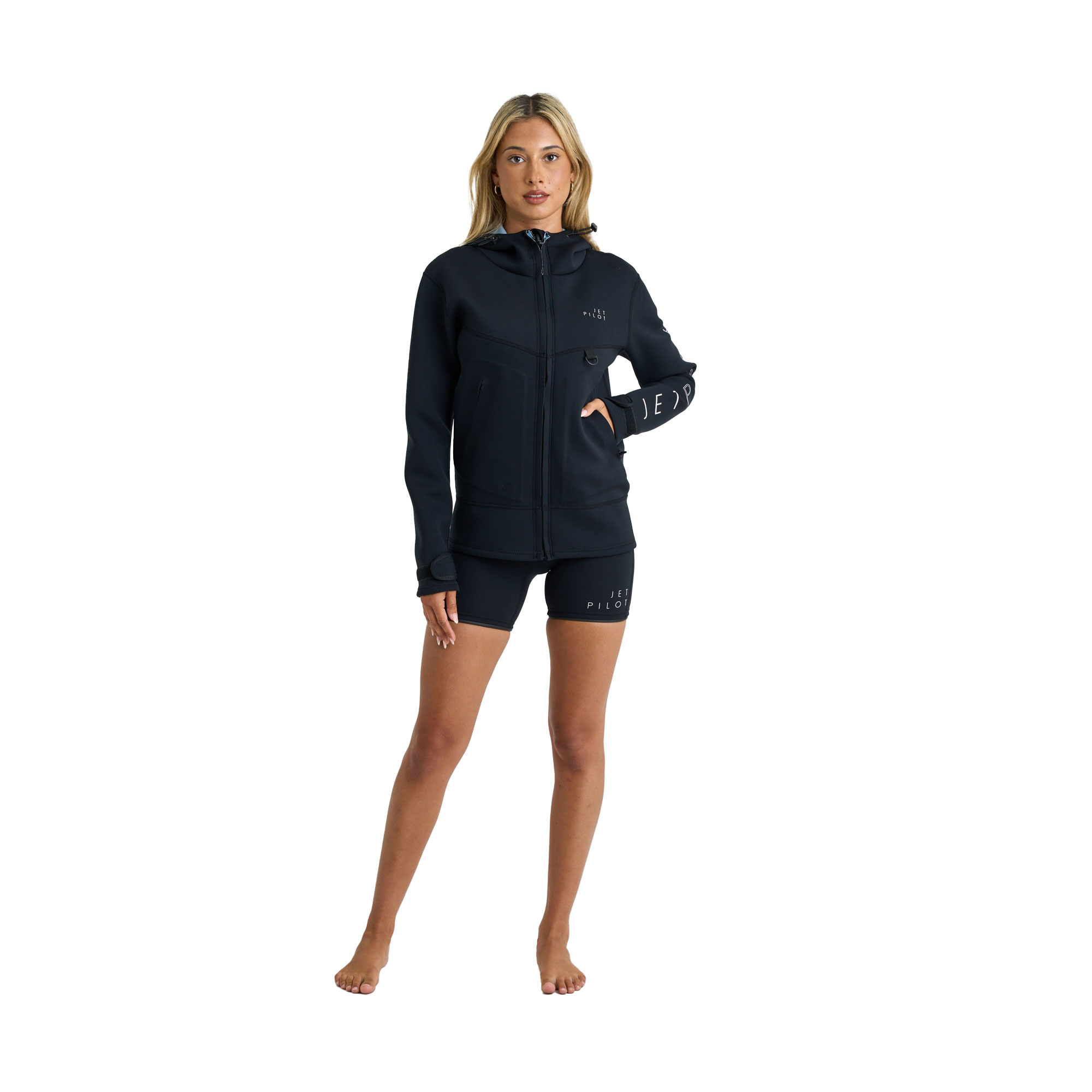 Гидрокуртка женская с капюшоном Jetpilot CORP 2MM LADIES TOUR COAT Black (2607802, S) Max29