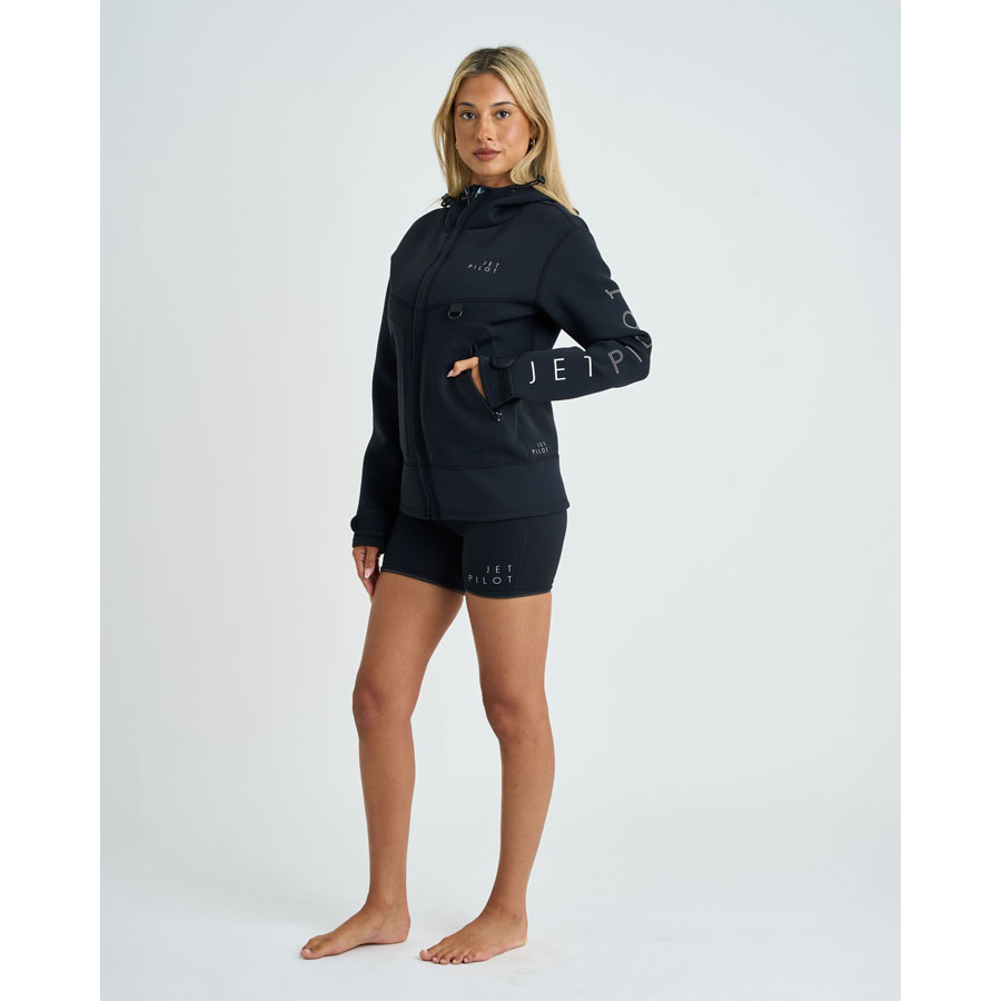 Гидрокуртка женская с капюшоном Jetpilot CORP 2MM LADIES TOUR COAT Black (2607802, S) Max29 — изображение 4