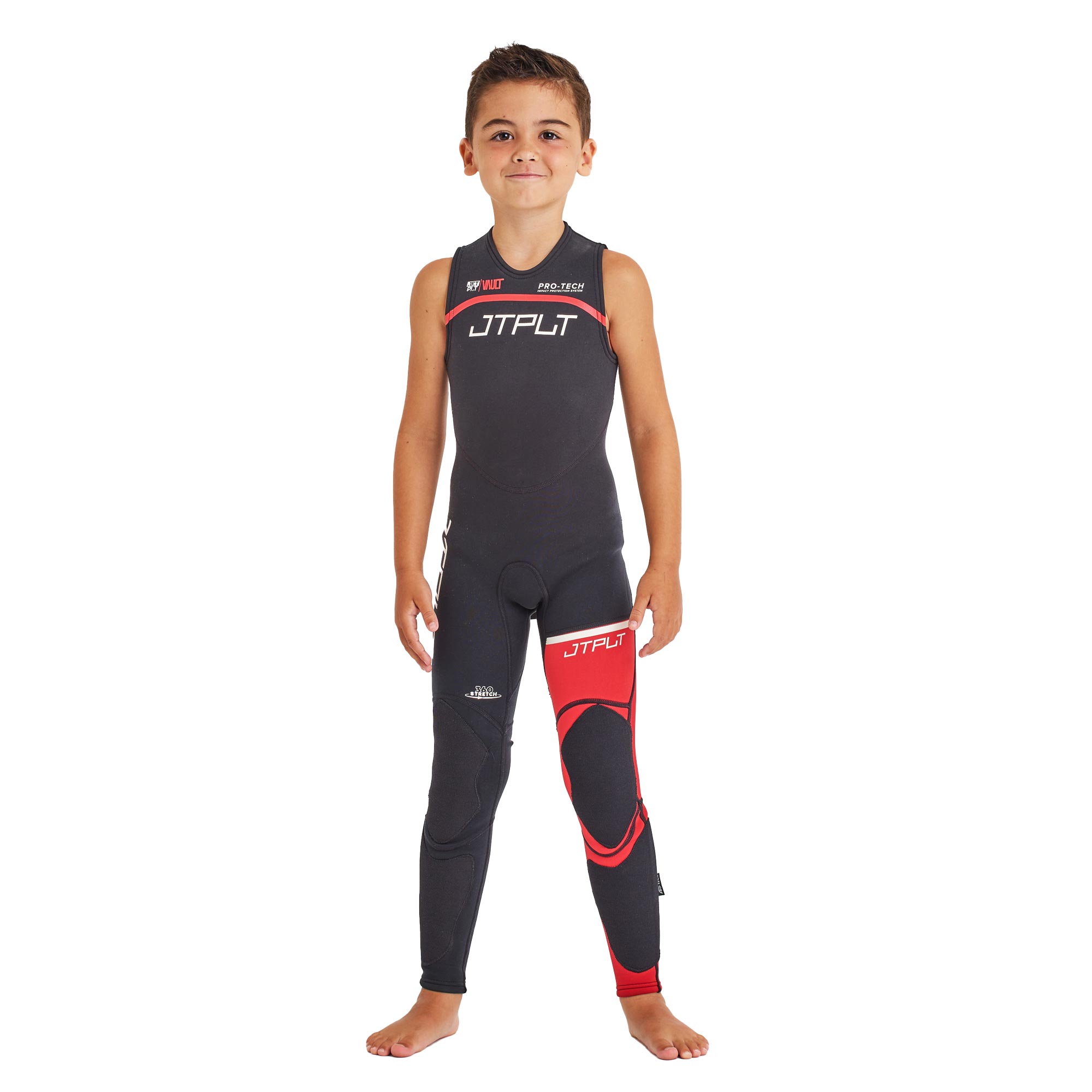 Гидрокостюм детский длинный без рукавов Jetpilot RX YOUTH RACE JOHN BLACK/RED (2501202, 140 cm) S2626 — изображение 2