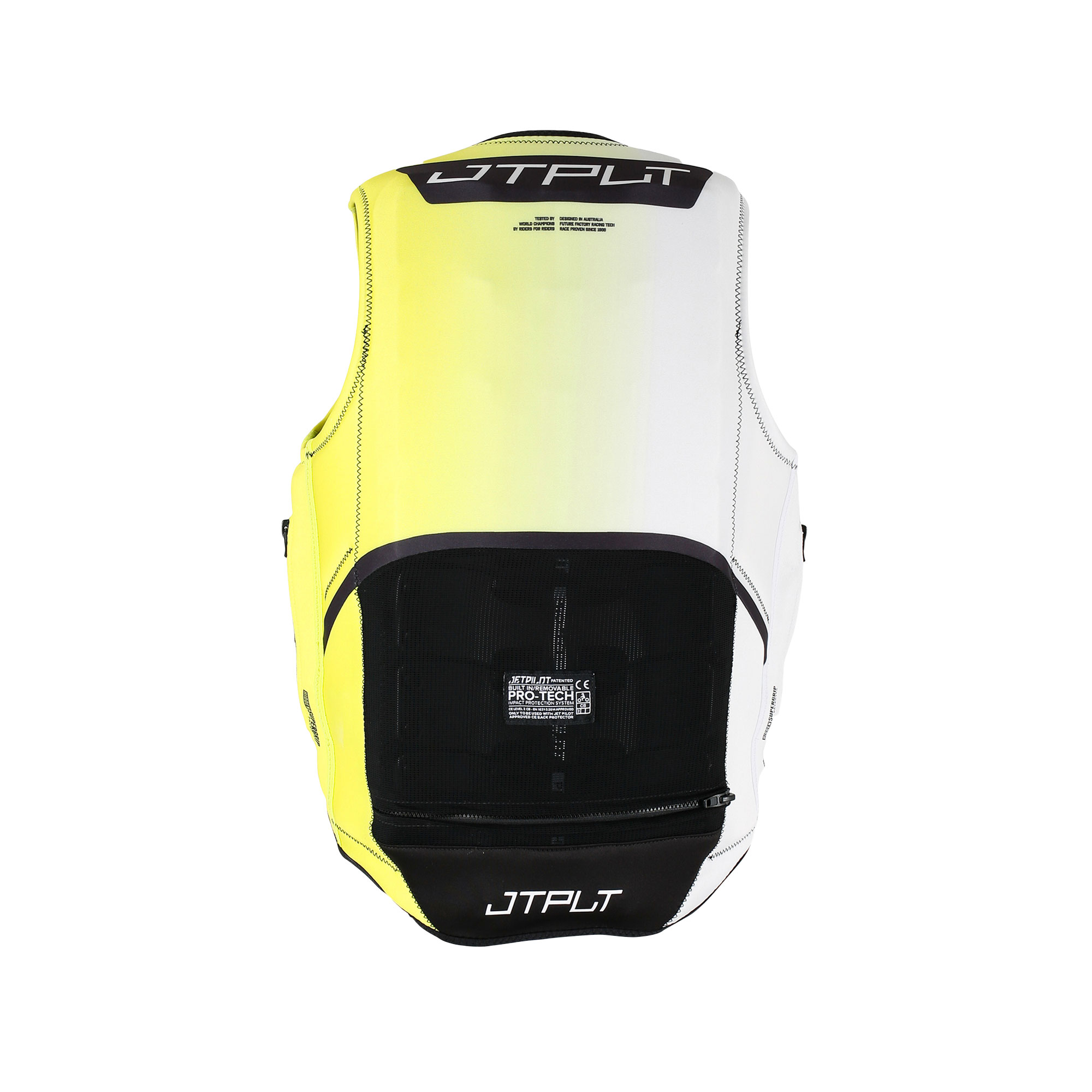 Спасательный жилет для гидроцикла неопрен мужской Jetpilot VAULT PROTECH F/E ECO VEST Yellow (2600703, M) Pack84 — изображение 2