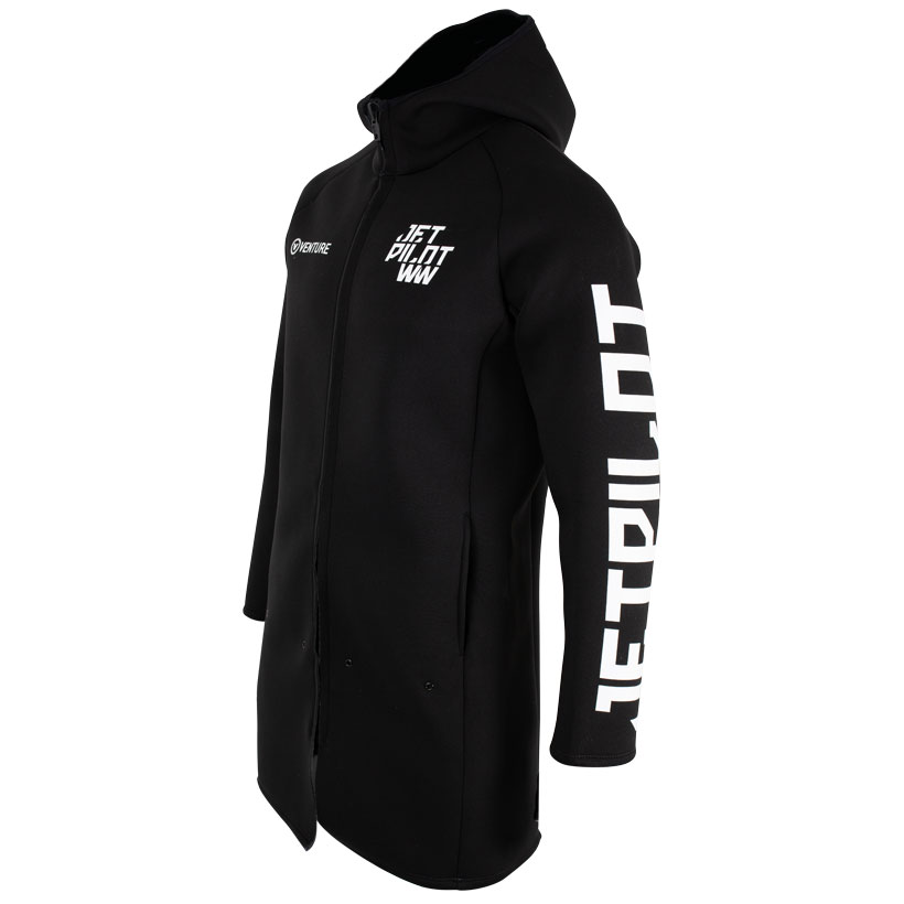 Гидрокуртка мужская с капюшоном Jetpilot Venture Long Tour Coat black S23 — изображение 2